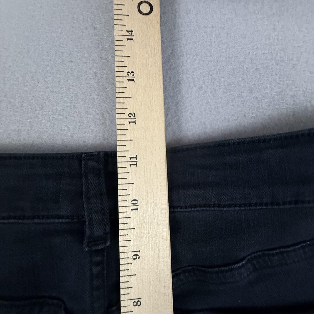 DL1961 Jeans Womens 28 Florence Cropped Instasculpt Skinny Metallic Stripe Black - Picture 10 of 16